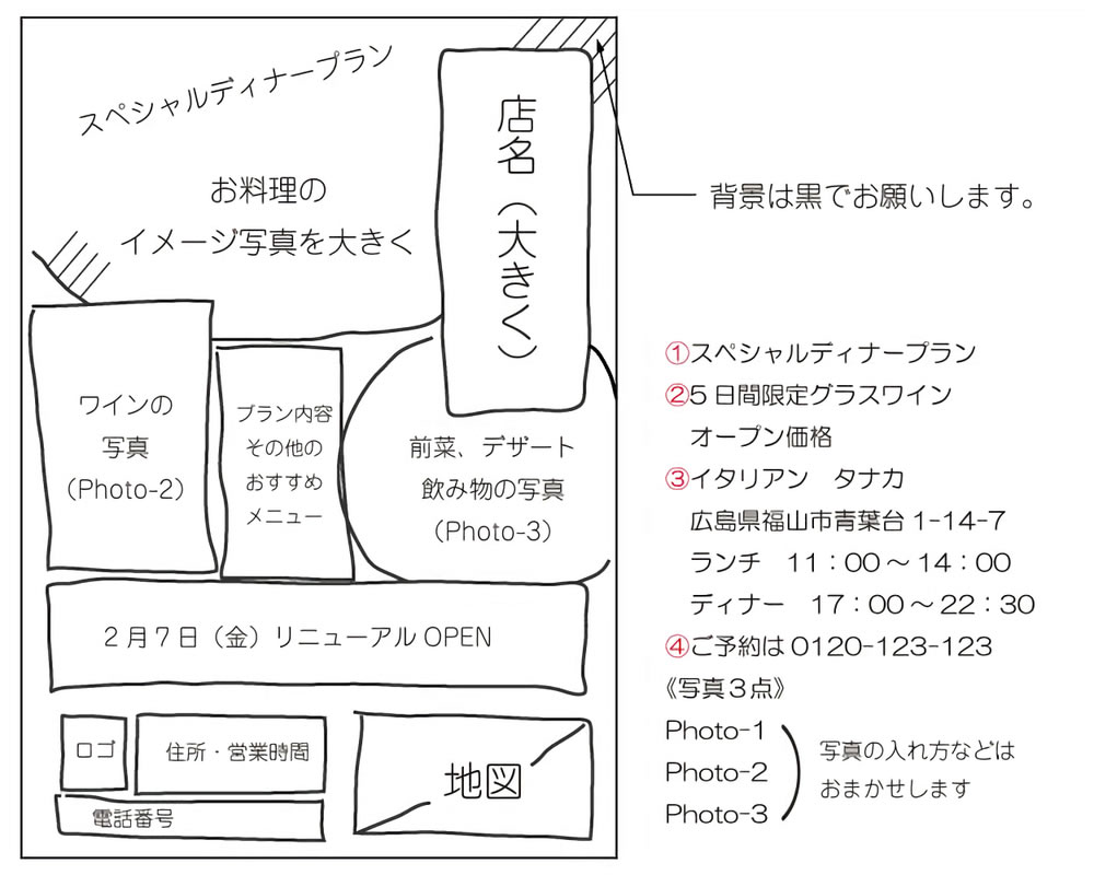 印刷物のデザイン制作 料金 スタジオ赤組